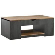 Coffee Table WF311892AAZ With Lift-Top Function - 109.5 Cm, Grey Frame, Elegant Design, Storage Space Under The Tabletop - Brown - View 10