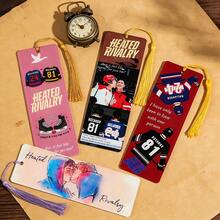 Heated Rivalry: Hockey Romance Acrylic Bookmarks Book Lover Book Accessories Birthday Gifts For Friends Romantic Gifts For Boyfriends - Multicolor - View 3