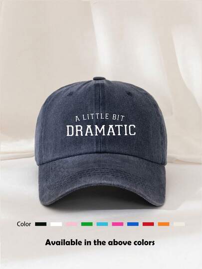 1pc Unisex Printed Distressed Washed Baseball Cap, Vintage Style, Breathable Sports Visor Hat For Outdoor, Fishing, Travel