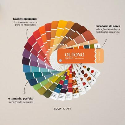 Cartela De Cores Mini Coloração Pessoal - Outono Quente