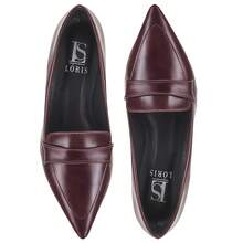 Loris Shoes Oficial Women's High Heel Pointed Toe Pump, Comfortable Bridal Shoe, Fashionable, 3041 - Gỗ đỏ - Xem 4