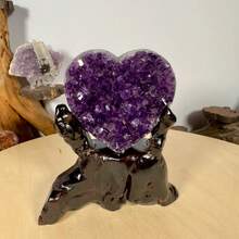 A Unique Brazilian Amethyst Series- A Large Amethyst Cluster With Multi-Faceted Edges - Purple - View 4
