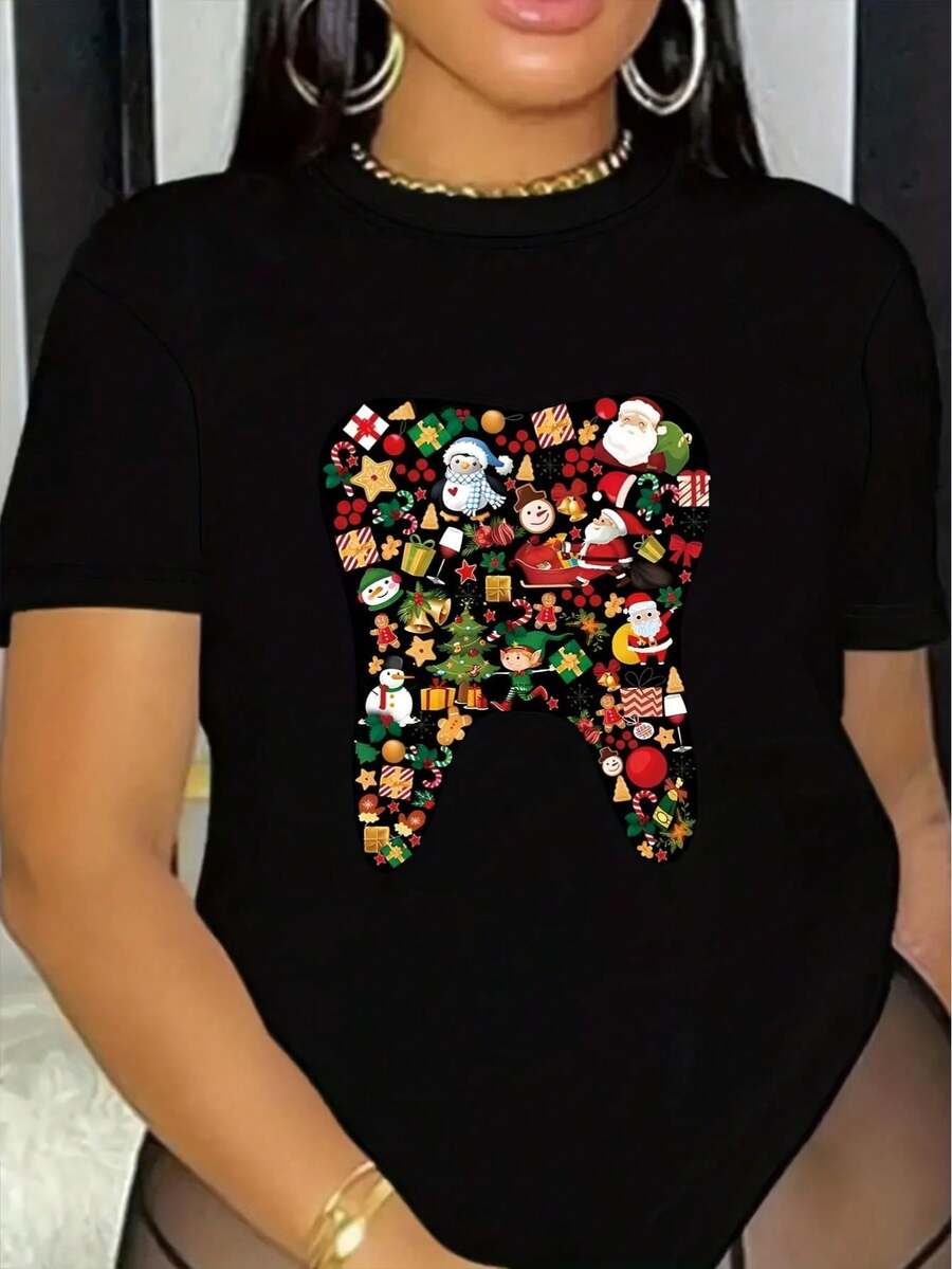 Women T-Shirts - Black - View 1