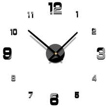 Reloj de pared digital silencioso sin marco DIY, decoración para sala de estar u oficina - Multicolor - Ver 9
