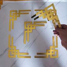 10 piezas Pegatinas decorativas de espejo con patrón geométrico, pegatinas de espejo de acrílico autoadhesivas, adecuadas para pared de fondo del hogar, sala de estar, dormitorio, estudio, oficina, gabinete de cocina y otra decoración del hogar, papel tapiz DIY para pared/baño Pegatinas decorativas de vidrio - Multicolor - Ver 9