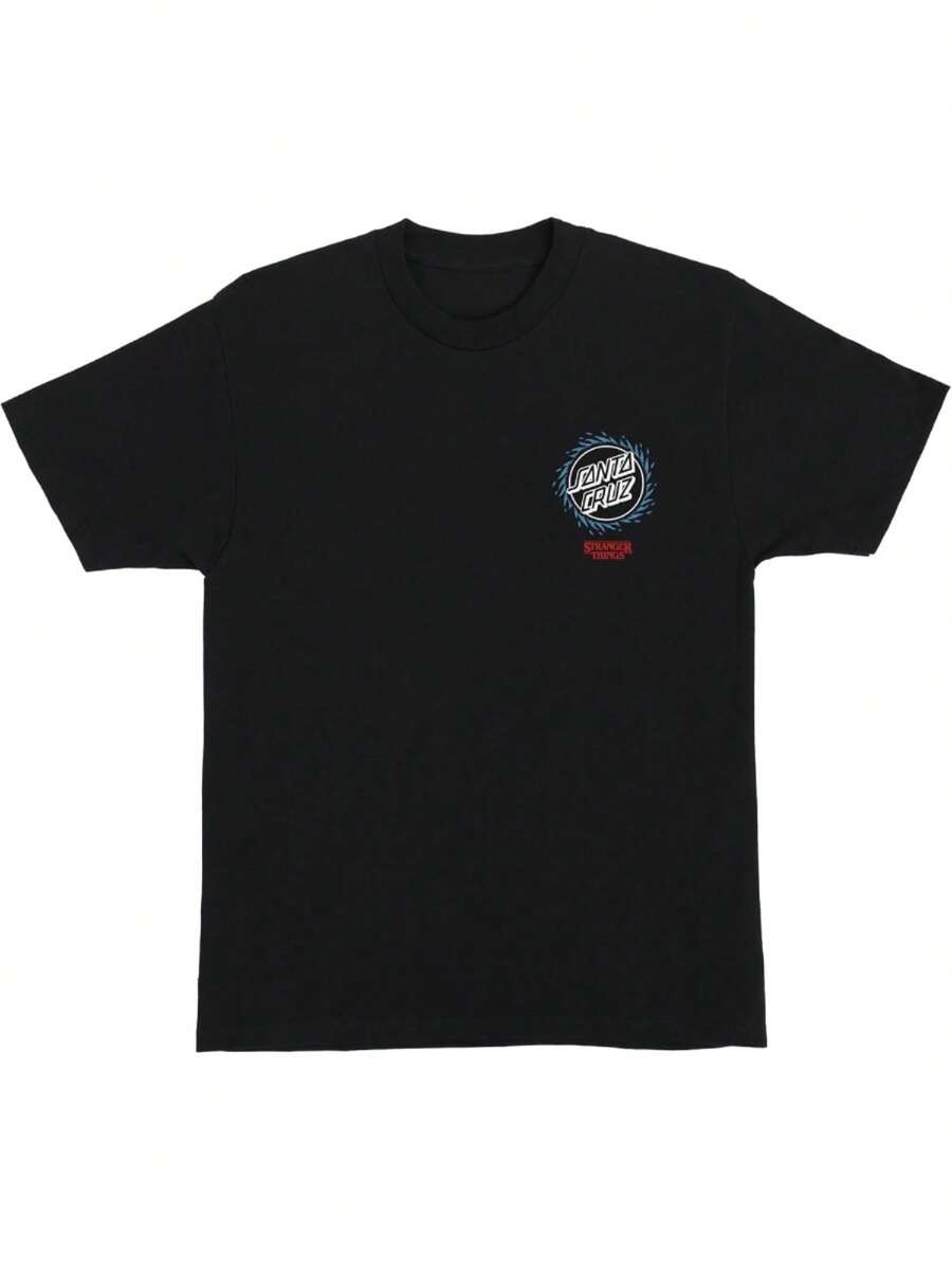 SANTA CRUZ St1ranger Things Hellfire Pit Mens T-Shirt - 黑色3 - 查看 1