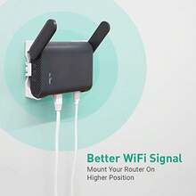 GL.iNet - Soporte de pared para enrutador WiFi con tornillos compatible con GL-A1300 Slate Plus GL-SFT1200 (opal) GL-MT1300 (Beryl) soporte para dispositivo de red fácil de instalar (blanco) - Jardín blanco/opulento - Ver 6