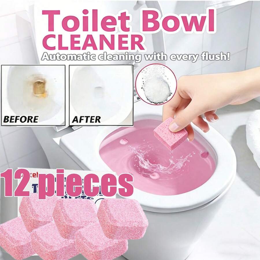 1 Unidad Tabletas Efervescentes para Inodoro - Elimina Olores, Manchas Amarillas y Sarro, Limpia Profundamente, Ideal para Baños y Hogares