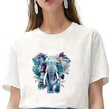 1pc/2pcs/3pcs Blue Elephant Pattern Suitable For T-Shirts, Hoodies, Pillows, Backpacks And Handbags, Ideal Holiday Gifts, Holiday Gift Items | Holiday Design | Printing - 3pcs-s - View 5