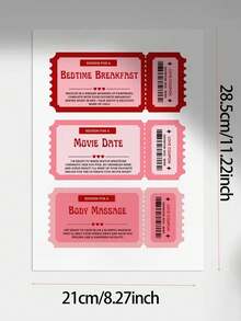 Printable Date Idea Coupons, Digital Download Vouchers, Anniversary, Valentine'S Day, Date Night, Custom Love Coupons,Gifts For Wives, Family, Friends, And Colleagues, Valentine's Day, Wedding Season, Souvenirs, Bridesmaid Gifts, Ramadan - Multicolor - View 8