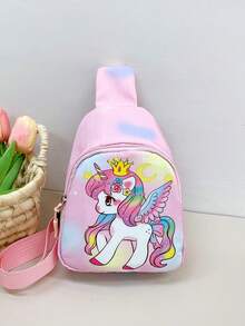 1pc Young Girl's Lightweight Zipper Closure Casual Chest Bag/Waist Bag, Suitable For Daily Use - Chest Bag - View 14