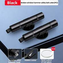 Compact Steel Emergency Car Window Breaker - Multifunctional Escape Tool With Seatbelt Cutter And Car Window Hammer, Suitable For Vehicle Emergencies And Outdoor Use - one-size - View 17