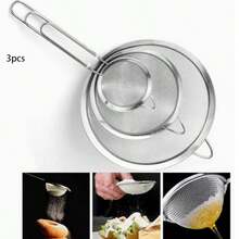 Stainless Steel Fine Mesh Tea Strainer With Handle - Japanese Style Matcha Powder Sifter - Silver - View 5