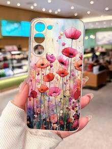 1个加厚透明花卉彩绘防摔手机壳，兼容三星Galaxy S26/S26PLUS/S26 Ultra、S25/S25PLUS/S25 Ultra、A17/A07/A16/A36/A26/A56/A50/A12/A32/A52/A72/A51/A21S/A13/A14、S24/S24PLUS/S24Ultra、S22/A52/A53/A54/A55、11/12Pro/12/12X/13Pro/14Pro/15Pro、Redmi 10/9/Note9/12c/Note11pro/Note8Pro - 彩色 - 查看 5