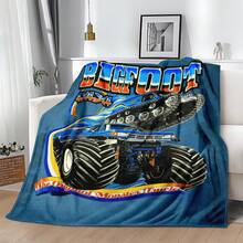 1PC 3D Monster Jam Monster Truck Cartoon Blanket, Edgy Gift For Motorsports Fans, Themed Man Cave Decor, Retro Sci-Fi Party Accent & Race Day Souvenir,Soft Throw Blanket For Home Bedroom Bed Sofa Picnic Travel Office Cover Blanket - nhiều màu 27 - Xem 3