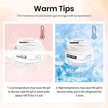 SUPWEE Solid Builder Gel For Nail 30g Clear Extension Non Stick Hand 3D Sculpting Gel For Nail Carving Modeling Nail Art Soak Off Manicure DIY At Home - ColorA - 查看 2