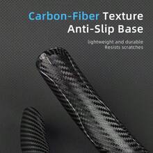 Segmented Carbon Fiber Steering Wheel Cover, Anti-Slip Carbon Fiber Style Steering Wheel Cover, Car Protective Cover, Universal Car Fit Steering Wheel Cover, Car Clip-On Steering Wheel Cover - Two-pack - View 7