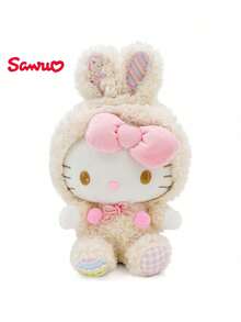 SANRIO 1个彩色变形兔系列毛绒挂件，可作包包/背包装饰，猫咪配饰，高端毛绒玩偶，儿童益智玩偶 - 白色 - 查看 2