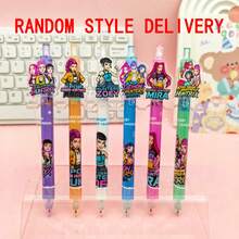 5pcs KPOP Cartoon Witch Hunting Pens , Creative Cartoon Children Writing Pen Roller Set, Birthday Gift, Student Stationery Party Gifts(Random Style) - Multicolor - View 8