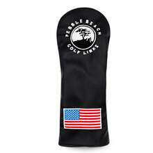 Black Leather Golf Club Head Cover, Waterproof , Golf Accessories & Gifts - Black - View 9