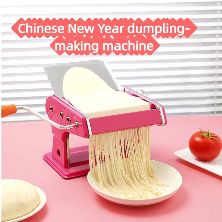 加厚齿轮手动意面机 | 六合一意面机，在家轻松制作劲道新鲜的面条/饺子皮/馄饨皮。升级加厚齿轮：这款手动意面机配备升级加厚齿轮，耐用性提升30%，擀面更轻松，不易打滑。六合一多功能：可制作圆面、宽面、细面、饺子皮、馄饨皮和包子皮，满足您所有自制意面的需求。 - 彩色 - 查看 1