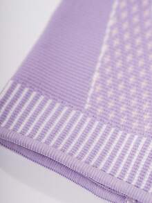 1PC Basic Model Compression Knee Brace Support For Men Women Working Out, Running, Gym, Weightlifting. - Purple - View 4