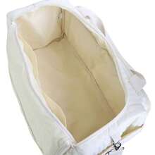 2025 New Korean-Style Large-Capacity Fashionable Diaper Bag, Suitable For Dads; Features A Multi-Pocket Design With Functional Compartments To Hold Various Baby Essentials; Zippered Closure For Easy Access To Clothing And Supplies. - 米色 - 查看 4