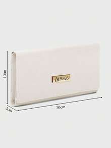Kit Bolsa feminina Grande Luxo + Bolsa Media Casual Carteira - Branco - Visão 9
