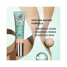 IT Cosmetics CC+ 霜状哑光全效粉底液 SPF 40 #蜂蜜色 32毫升/1.08盎司 | 全效遮瑕持久哑光粉底液 | SPF 40 防晒，抵御有害紫外线 | #浅米色/浅暖色：适合暖色调浅肤色 | 有效遮盖瑕疵 - 濃鬱的蜂蜜 - 查看 5
