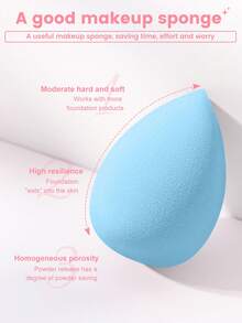 8/10/12PCSMakeup Tools Set Including:Makeup Sponges+Mini Makeup Sponges+Triangle Powder Puffs+Mini Air Cushion Powder Puffs - Multicolor - View 6