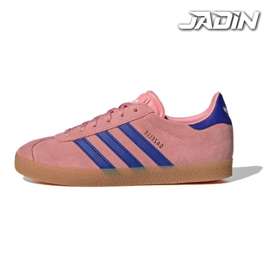 Adidas Gazelle J 'Semi Pink Spark Lucid Blue'kid's/Women's-IG9153 - 西瓜粉 - 查看 1