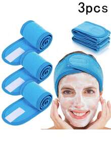 3 chiếc băng đô chăm sóc da mặt SPA điều chỉnh được dành cho nữ, dùng khi tắm, trang điểm, thích hợp để rửa mặt, khăn mềm, có thể dùng làm phụ kiện tóc, băng đô chăm sóc da, làm đẹp, sản phẩm chăm sóc da, SPA, tự chăm sóc, dụng cụ chăm sóc da, chăm sóc da mặt, đồ dùng làm đẹp, da, sữa rửa mặt, chăm sóc da mặt - Nhiều màu - Xem 17
