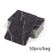 50 Piezas Tarjetas Para Mostrar Pendientes Y Collar Con Diseño De Mármol, Tarjeta Personalizada De Almacenamiento De Joyas Para Pendientes, Collares Y Brazaletes - 5*7cm - Ver 7