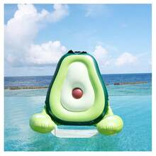 PVC Inflatable Floating Chair, Water Fun Inflatable Toy With Net, Floating Mat, Foldable - Multicolor - View 2
