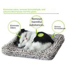 功能性魔法猫摆件，办公室宠物猫节日礼物，送给女友、妻子的浪漫生日礼物，毛绒宠物 - 彩色 - 查看 3