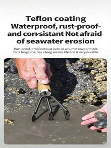 3件套园艺工具套装 - 加厚碳钢宽铲+窄铲+三齿耙，防锈涂层，加长实木防滑手柄，第二代淬火钢，一套可替代10件工具！适用于家庭园艺、盆栽、翻土、除草、蔬菜种植、海滩寻宝、露营等。 - A - 查看 7