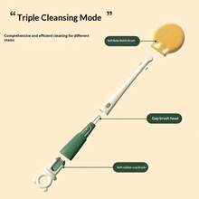 Baby Silicone Bottle Brush, Pacifier Brush, Straw Cleaning Tool, Bottle Mouth Brush, 8-In-1 Set - Dark Green - View 8