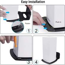 Linksys Velop - Soporte de pared para enrutador WiFi 6 de malla soporte para montaje en pared accesorios WiFi para Linksys Velop Home Mesh con fácil instalación y ahorro de espacio paquete - como en la foto - Ver 5