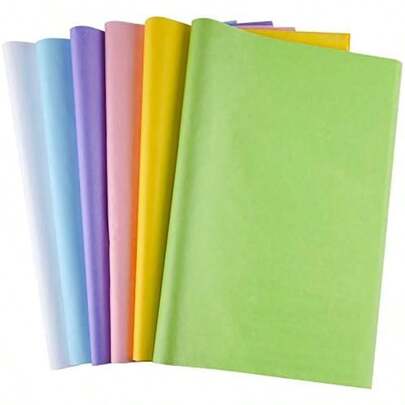 TUPARKA 60 Sheet Multicolor Tissue Paper Bulk Assorted Wrapping Paper For Happy Easter Day DIY Crafts Birthday Party Packing Decoration(6 Colors)