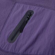 Mubberry Mens Double Side Fleece Jacket Pullover Pockets Warm Sweatshirt Winter Jacket Thermal - 紫色 - 查看 3
