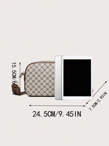 Bolso de cámara vintage de alta gama de moda retro y elegante para mujer - Gris - Ver 7