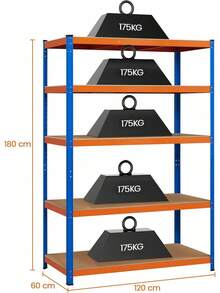 Foldable Shoe Racks - Orange/Blue - View 3