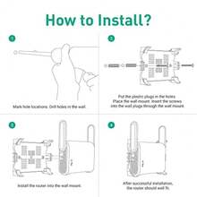 GL.iNet - Soporte de pared para enrutador WiFi con tornillos compatible con GL-A1300 Slate Plus GL-SFT1200 (opal) GL-MT1300 (Beryl) soporte para dispositivo de red fácil de instalar (blanco) - Jardín blanco/opulento - Ver 7