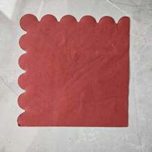 25/50/100pcs 5*5 Inch Dual-Layer Scalloped Edge Colorful Cocktail & Dessert Napkins, Disposable Foldable Party Napkins Suitable For Wedding, Birthday, Valentine's Day, St. Patrick's Day, Anniversary, Dinner, Reception - Multicolor - View 10