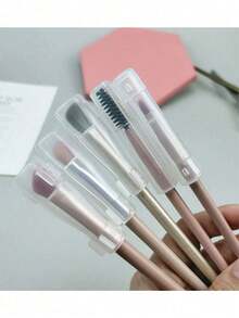 10pcs Reusable Makeup Brush Covers - Portable Brush Caps, Bristle Protectors For Eye Shadow, Lip, And Blending Brushes, Suitable For Professional Makeup Artists, Travel And Home Use - Multicolor - View 6