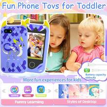 适合3-10岁儿童的智能手机玩具,双摄像头,2.8英寸触摸屏,丰富的游戏功能,附赠32GB存储卡,适合儿童教育学习,可爱又有趣,是完美的生日礼物。 - 彩色 - 查看 10