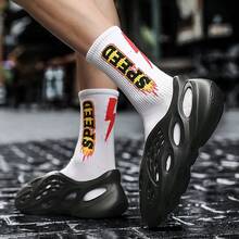 Foam Runners Shoes For Men Women Soft Cloud Slides Slippers Non-Slip Walking Sandals Beach Platform Pillow Sandals Lightweight Slip-On Foam Runners Outdoor Quick-Drying Sports Slides - 橘色 - 查看 7