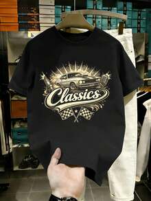 Camisetas talla grande para hombres - Negro - Ver 2