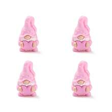 4pcs Valentine's Day & New Year Theme Silicone Beads, Dwarf Holding Heart, Suitable For DIY Jewelry Making, Bracelets, Beaded Pens, Keychains And Bag Accessories Crafts - Love Elf - View 12