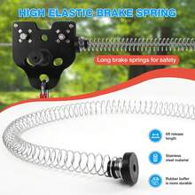 GCCSJ Zipline Kits For Backyard,Outdoor PlaygroundZipline For Backyard Kids And Adults(100FT) Up To 400 Lbs - Upgraded Quick Tightening System,Removable Trolley,Height Adjustable Thickened Seat,Outdoor Kids Play Equipment,The Best Birthday Gift For A Child - 100FT - View 6